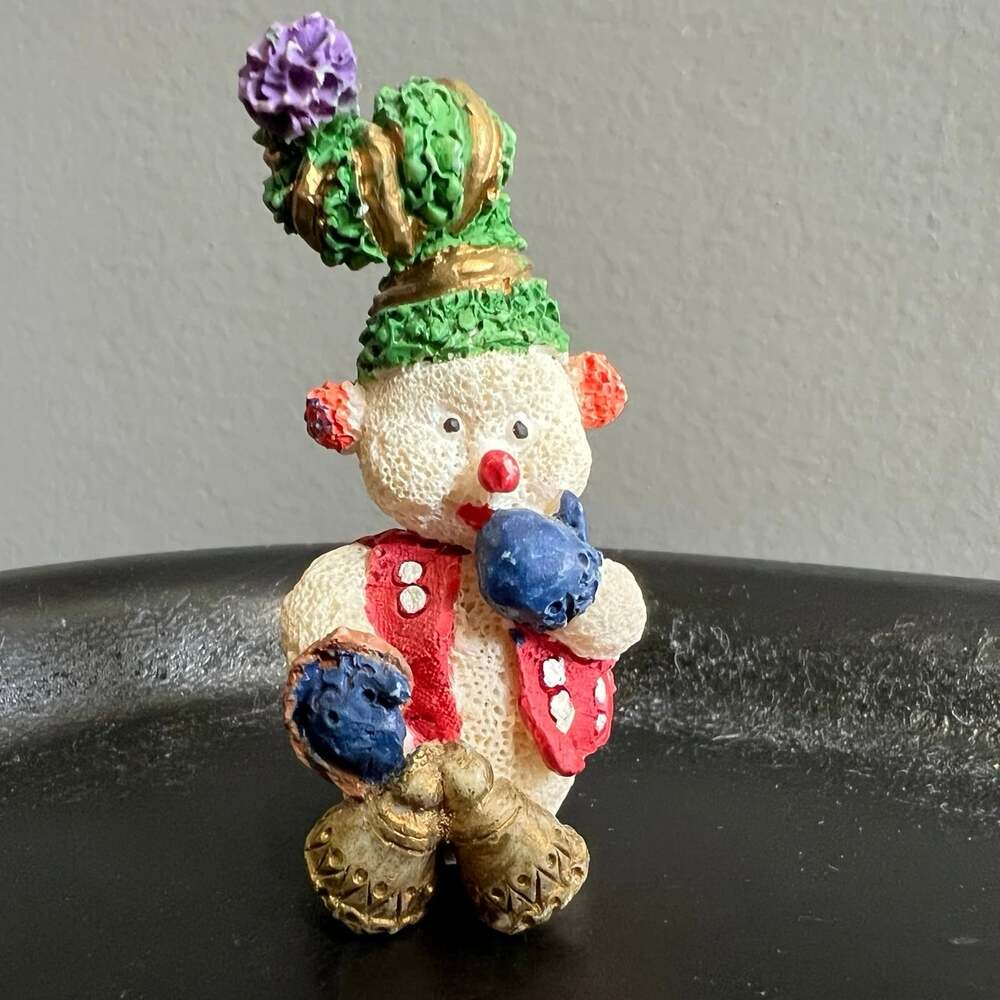 Miniature Snowman Figurine Circa. 1980s
